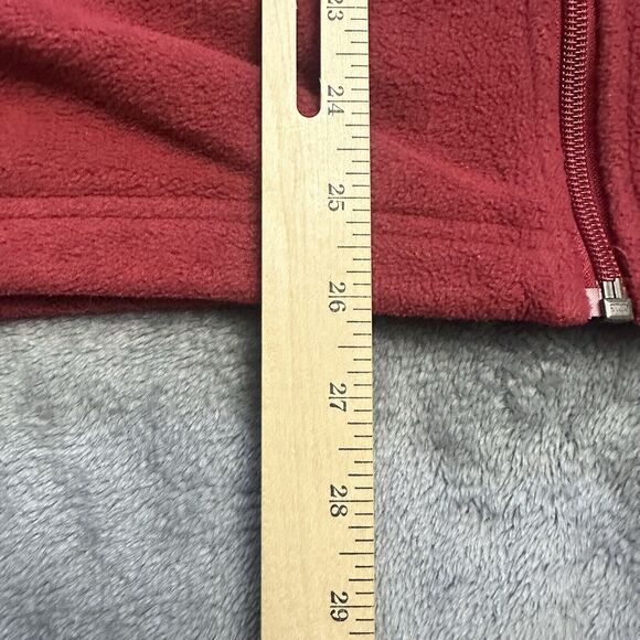 Columbia Sweatshirt Mens XL Red Zip Up Schacket Fleece Outdoors - Picture 6 of 10